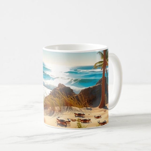Mug Sea  Crabs on Tropical Beach – Serene Ocea (Devant droit)