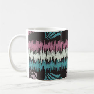 Mug Seamless abstract ikat pattern with the image of f