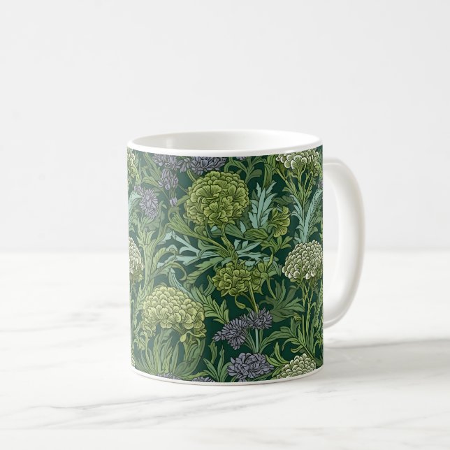 Mug Seamless William Morris style floral pattern (Devant droit)