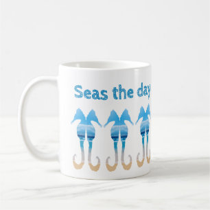 Mug Seas the Day Fun Beach Citation Seahores