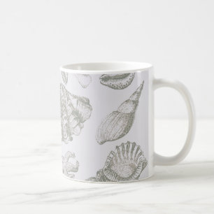 Mug Seashell Soft Antique Art Beach Shops