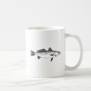 Mug Seatrout repéré - schéma vintage truite tachetée