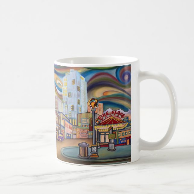 Mug Seattle. Marché de Pike la nuit (Droite)
