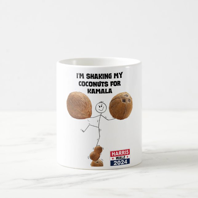 Mug Secouer mes noix de coco pour Kamala (Centre)