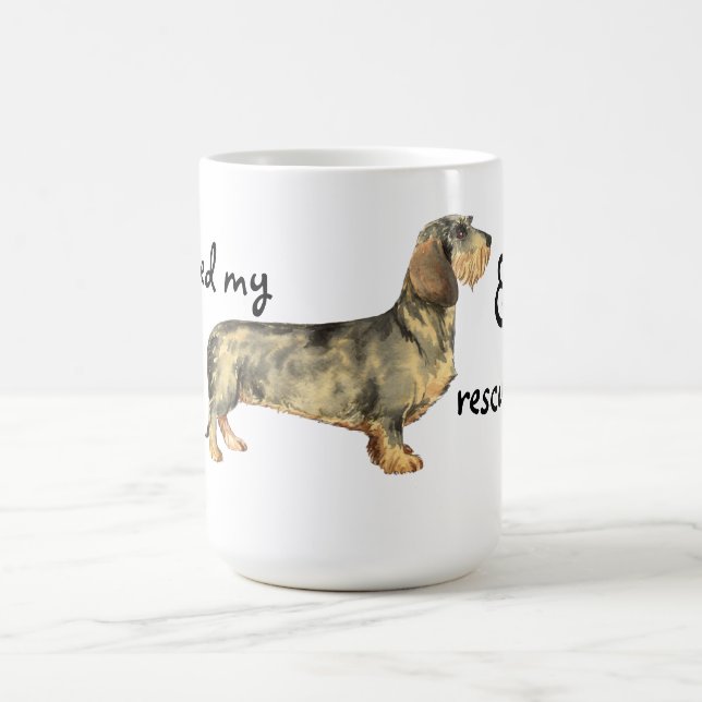 Mug Secourir Dachshund À poils durs (Centre)