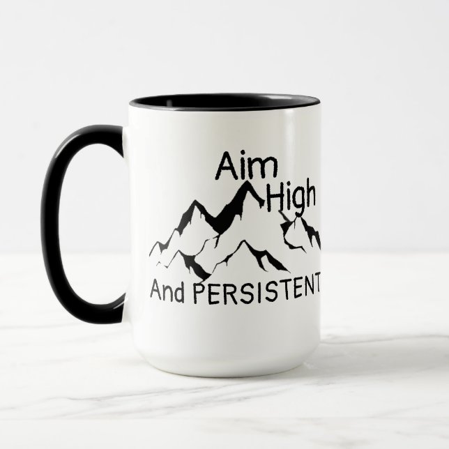 Mug Secret aux citations de succès et aux énoncés de r (Gauche)