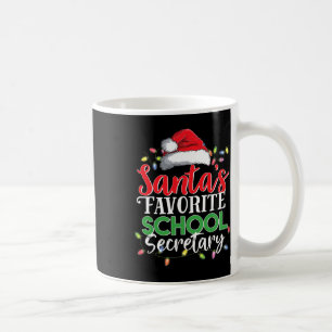 Mug Secrétaire de l'école préférée Noël Funny Noël Gif