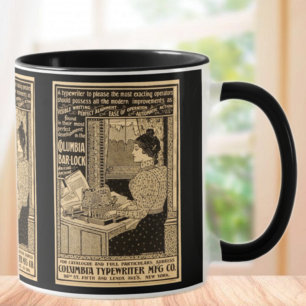 Mug Secrétaire de Typewriter des années 1890