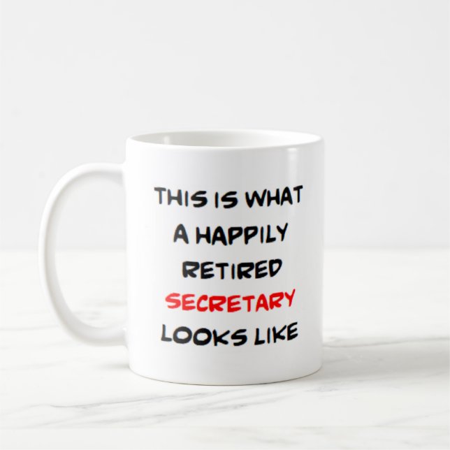 Mug secrétaire retraité (Gauche)