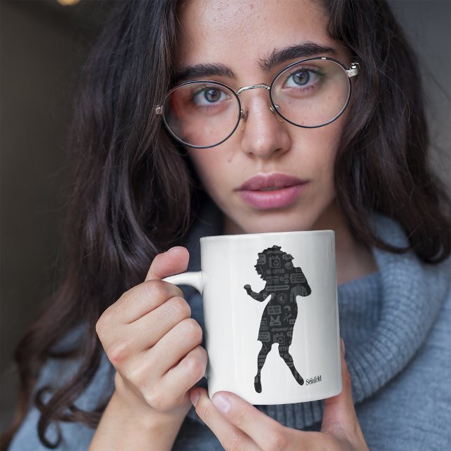 Mug Seinfeld | Elaine Danse Silhouette (Créateur téléchargé)