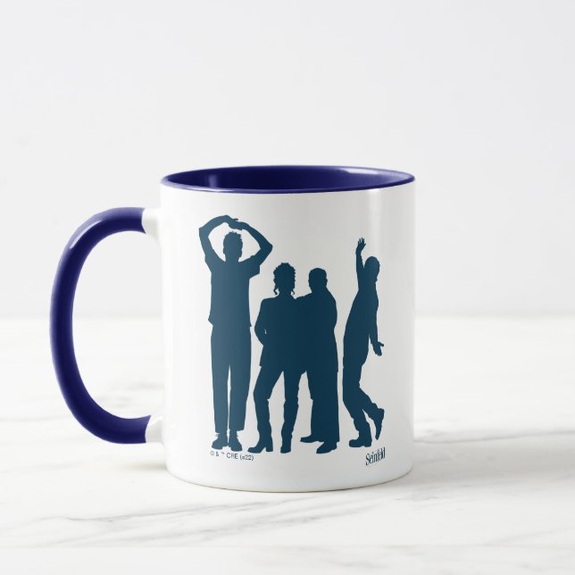 Mug Seinfeld | Graphique de silhouette de groupe (Gauche)