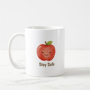 Mug Séjour personnalisé Pomme chanceuse mignonne aquar