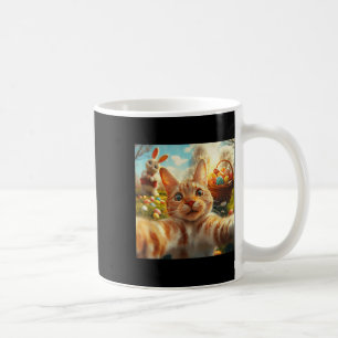 Mug Selfie Chat De Pâques Drôle Avec Adultes Du Lapin