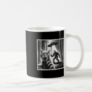 Mug Selfie De Chat Avec Bigfoot Et Ufo Funny Sasquatch