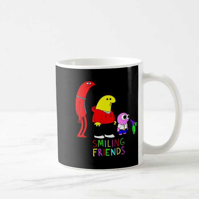 Mug Selling Smiling Friends All Smiling Illustration  (Droite)