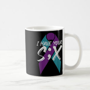 Mug Semicolon de suicide six cadeau
