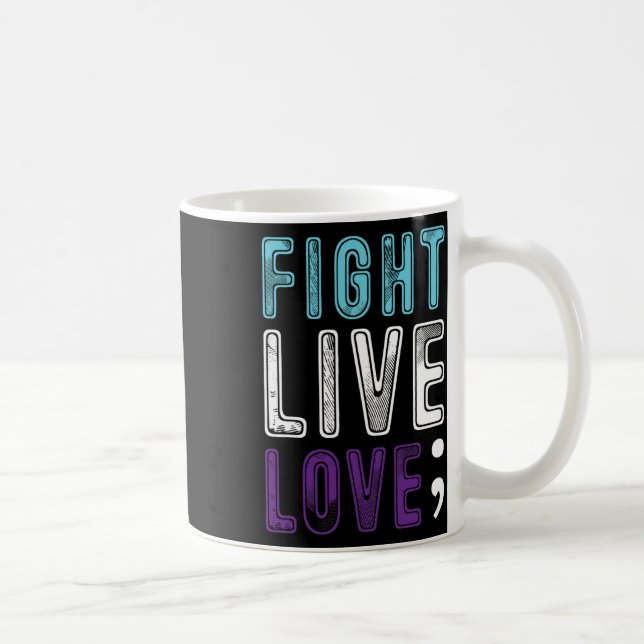 Mug Semicolon Espère Une Sensibilisation Au Suicide Po (Droite)
