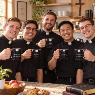 Mug Séminariste catholique — Priez • Étudiez • Servez