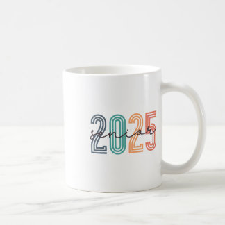 Mug Senior 2025 Cl De 2025 Ck À L'École Rétro Graduati