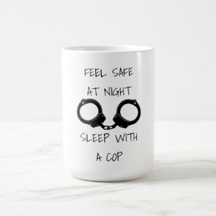 Mug Sens en sécurité la nuit humour de la police