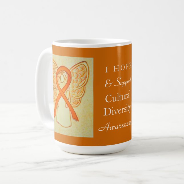 Mug Sensibilisation à la diversité culturelle Ribbon c (Devant gauche)