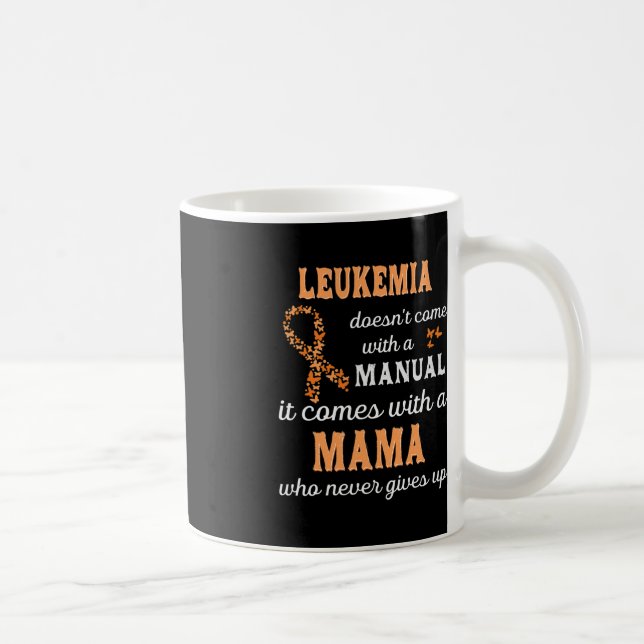 Mug Sensibilisation à la leucémie Mama Soutien Leucémi (Droite)