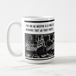 Mug Sensibilisation à la pollution de l'air Cadeaux mo