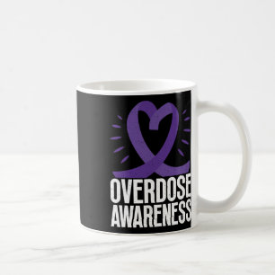 Mug Sensibilisation À La Surdose Dans Le Ruban Violet