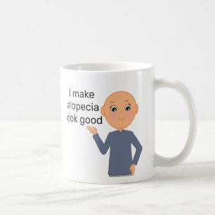 Mug Sensibilisation à l'Alopécie, chauve, pas de cheve