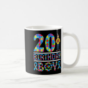 Mug Sensibilisation à l'autisme 20e anniversaire garço