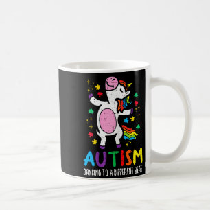 Mug Sensibilisation à l'autisme Licorne Danse Rythme D