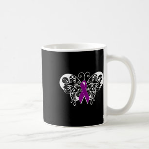 Mug Sensibilisation à l'épilepsie Papillon à ruban vio