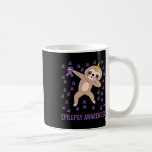 Mug Sensibilisation à l'épilepsie Ruban pourpre - Épil