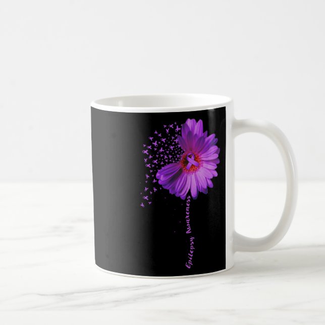 Mug Sensibilisation à l'épilepsie Tournesol Ribbon Cad (Droite)