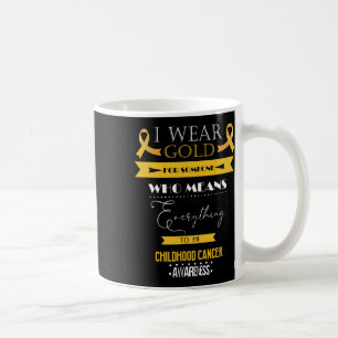 Mug Sensibilisation au cancer de l'enfant Je porte pou