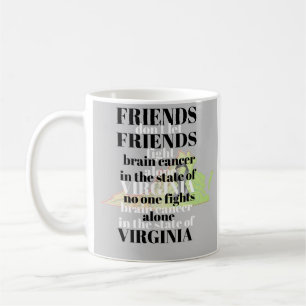 Mug Sensibilisation au cancer du cerveau en Virginie