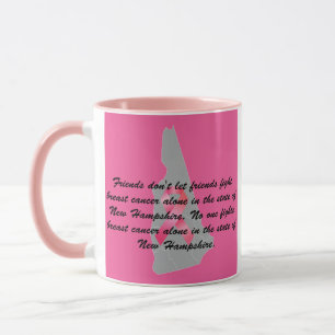 Mug Sensibilisation au cancer du sein au New Hampshire