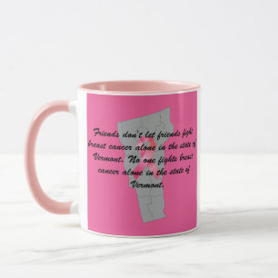 Mug Sensibilisation au cancer du sein au Vermont