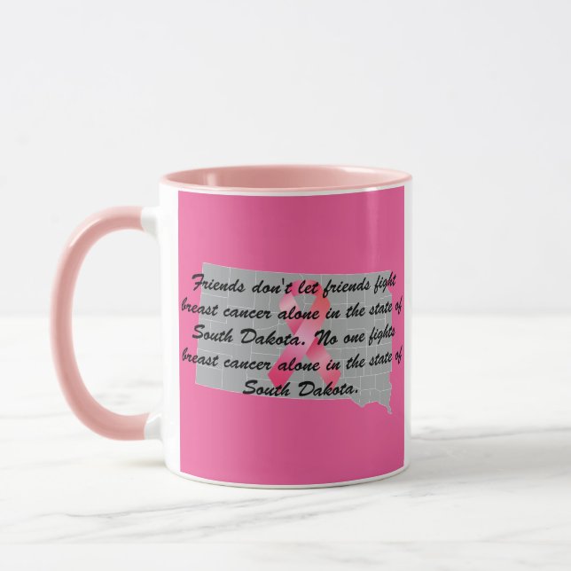 Mug Sensibilisation au cancer du sein dans le Dakota d (Gauche)