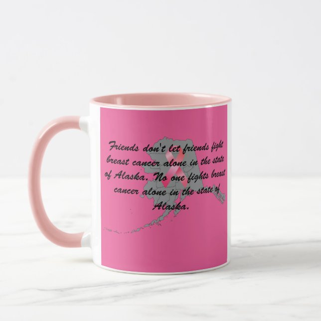 Mug Sensibilisation au cancer du sein en Alaska (Gauche)