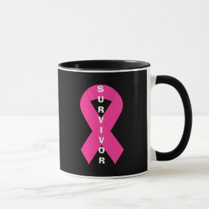 Mug Sensibilisation au cancer du sein Survivant au rub