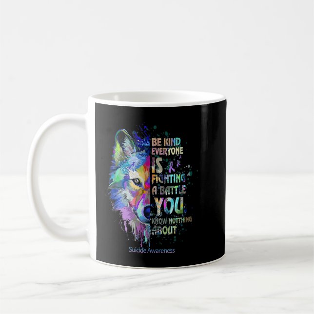 Mug Sensibilisation Au Suicide Être Comme Tout Le Mond (Gauche)