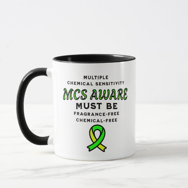 Mug Sensibilisation aux MCS de sensibilité chimique mu (Gauche)