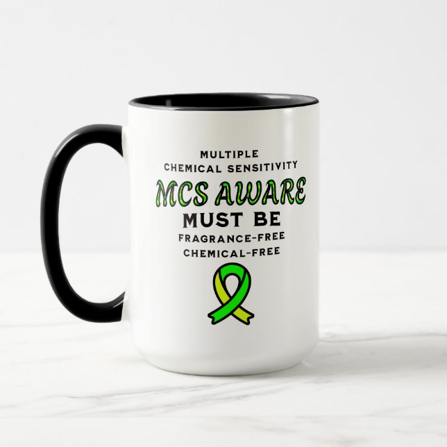 Mug Sensibilisation aux MCS de sensibilité chimique mu (Gauche)