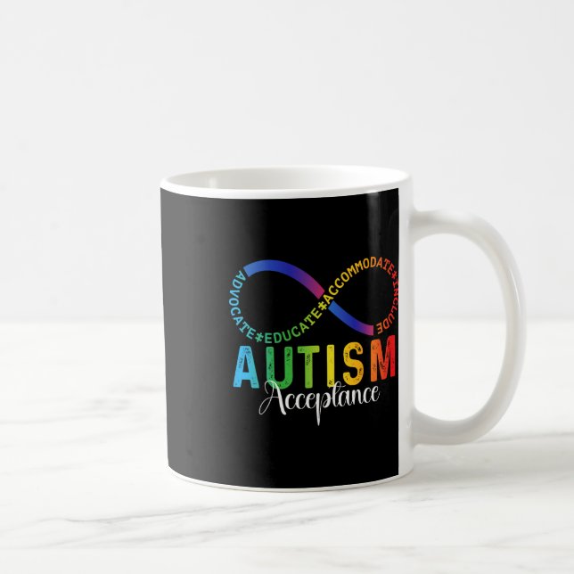 Mug Sensibilisation sur l'autisme Acceptation Infinity (Droite)