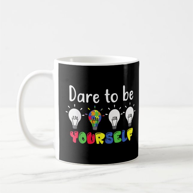 Mug Sensibilisation sur l'autisme Autiste Oser Être Vo (Gauche)
