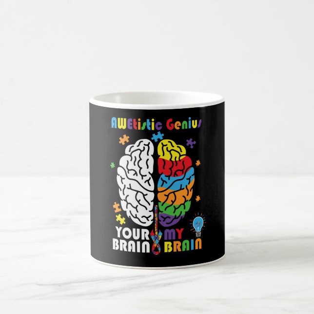 Mug Sensibilisation sur l'autisme Awetisan Genius Cerv (Centre)