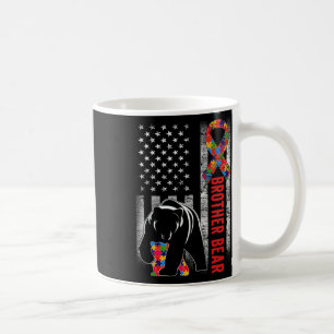 Mug Sensibilisation sur l'autisme Frère Ours Drapeau A