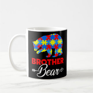 Mug Sensibilisation sur l'autisme Frère Ours Soutien H