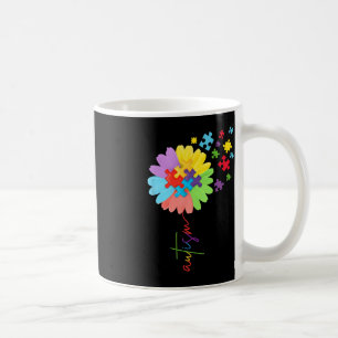 Mug Sensibilisation sur l'autisme Sunflower Puzzle Piè